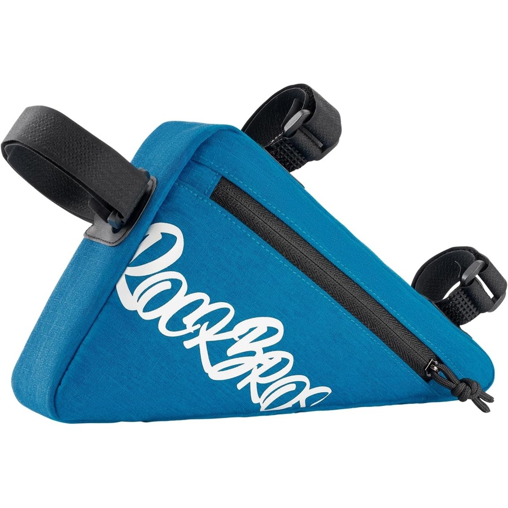 image:imageROCKBROS Bike Frame Bag Bicycle Triangle Storage Bag Stylish Lightweight Cycling Accessories Adjustable Install Position for Mountain Road Commuter Bikeblue