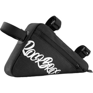 ROCKBROS Bike Frame Bag Bicycle Triangle Storage Bag Stylish Lightweight Cycling Accessories Adjustable Install Position for Mountain Road Commuter Bike(black)