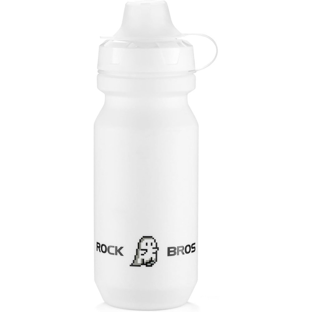 image:imageROCKBROS Bike Water Bottle 2 Pack 20oz Lightweight Plastic Sports Water Bottle BPA Free Spill Proof Water Bottle Squeeze Leak Proof Water Bottle for Cycling Gym Workout Hiking TravelWhite