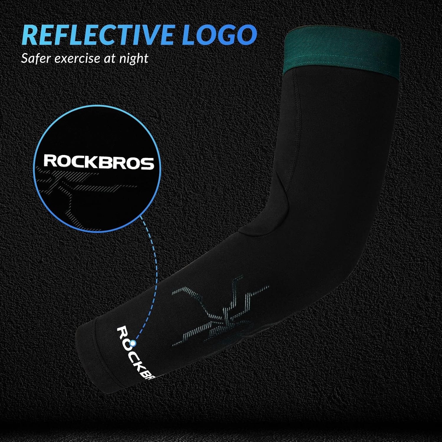 image:imageROCKBROS Arm Sleeves Cycling Arm Warmer with Ultimate Warmth MoistureWicking Flexibility and Suitable for Men and Women