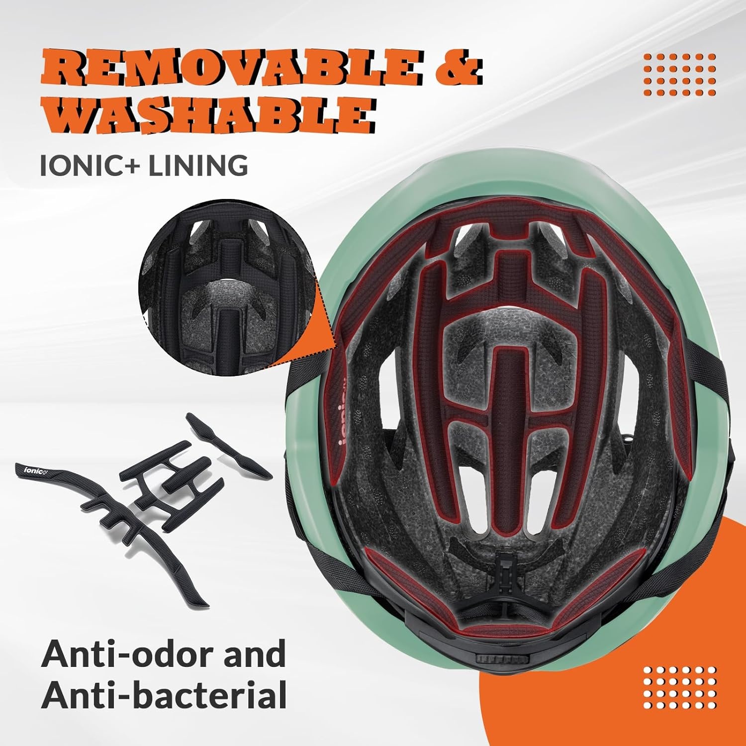 image:imageROCKBROS Bike Helmet for Adults Size 5462 cm for Riders Microshell Adjustable Dial Interior Padding Air Vents Mountain amp Road Bike MTB CommutingBean Green Matte