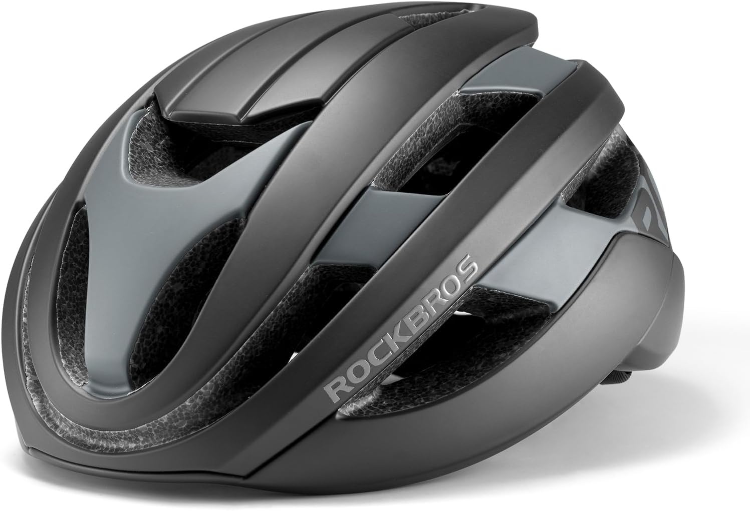 image:imageROCKBROS Bike Helmet for Adults Size 5462 cm for Riders Microshell Adjustable Dial Interior Padding Air Vents Mountain amp Road Bike MTB CommutingBlack Matte