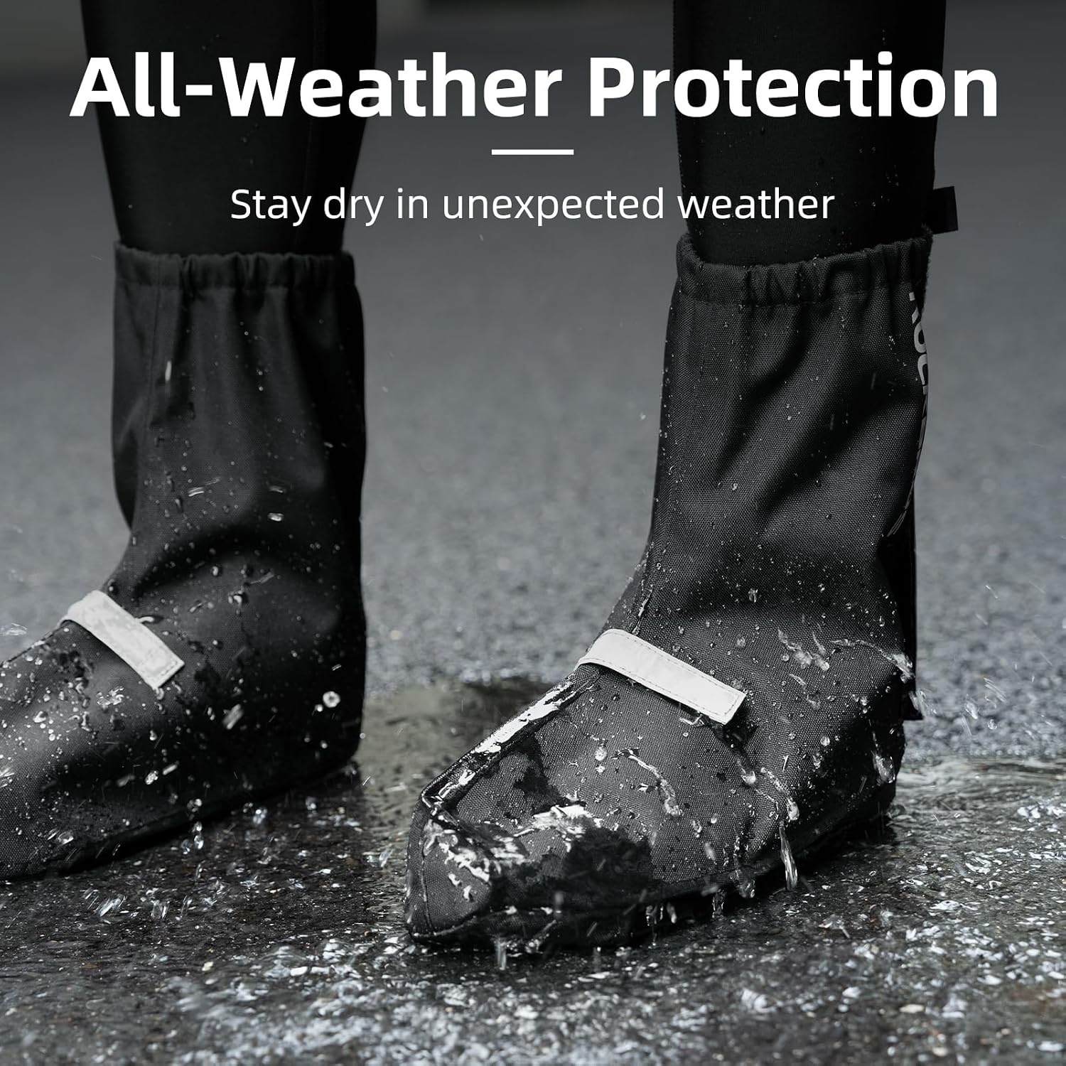 image:imageROCKBROS Cycling Shoes Rain Covers Water Resistant Bike Shoe Cover Windproof Bicycle Overshoes for Mountain Road Bike ShoesGreen