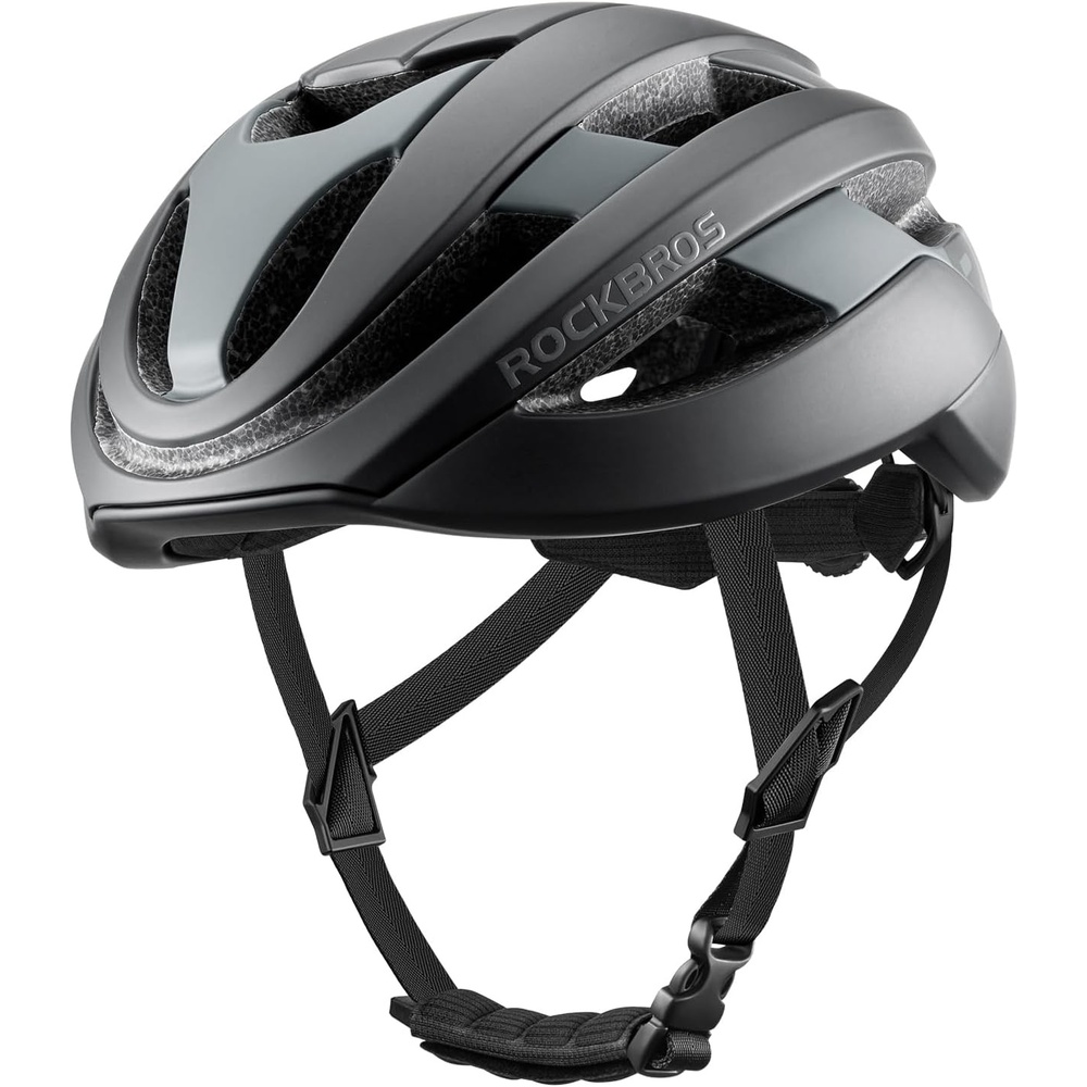 image:imageROCKBROS Bike Helmet for Adults Size 5462 cm for Riders Microshell Adjustable Dial Interior Padding Air Vents Mountain amp Road Bike MTB CommutingBlack Matte