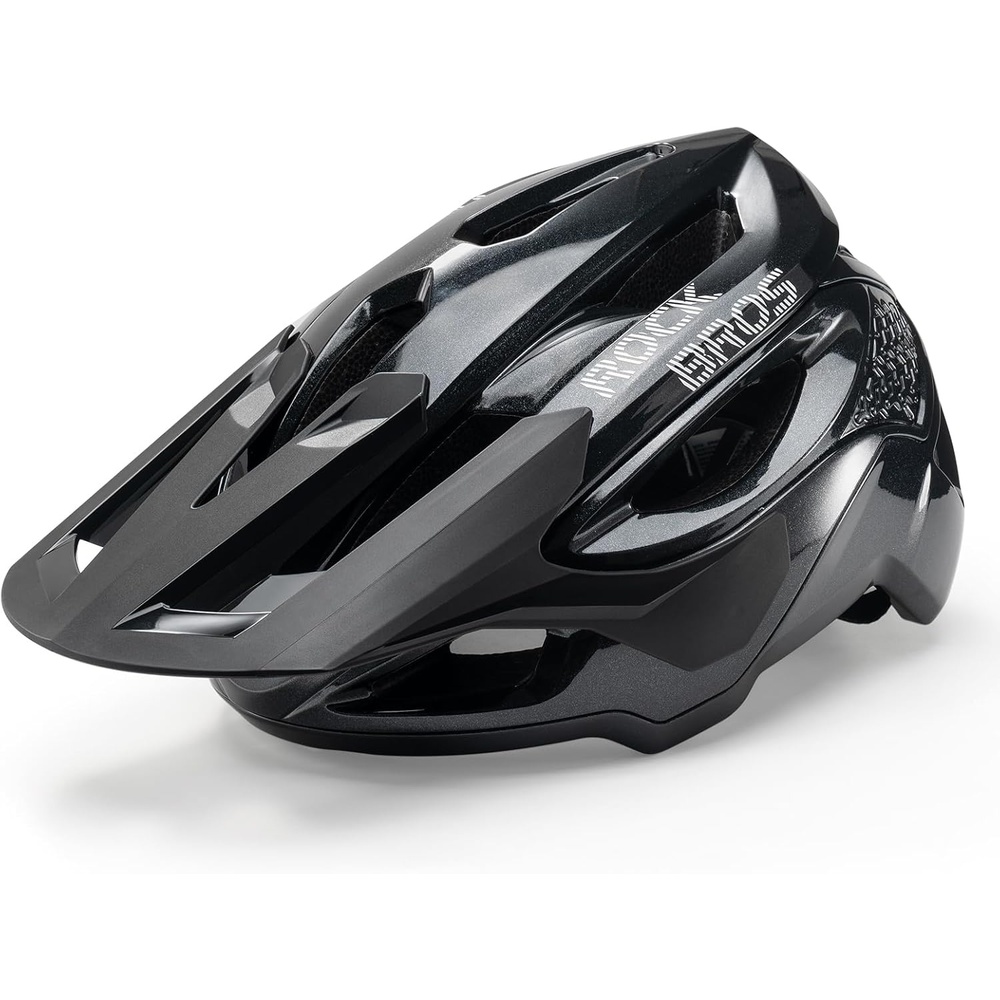 image:imageROCKBROS Bike HelmetSize 5862 cmPC Shell amp EPS Liner 1Second Magnetic BuckleAdjustable Visor16 Air Vents Mountain amp Road Bicycle Helmets for Men Women Adults YouthBlack
