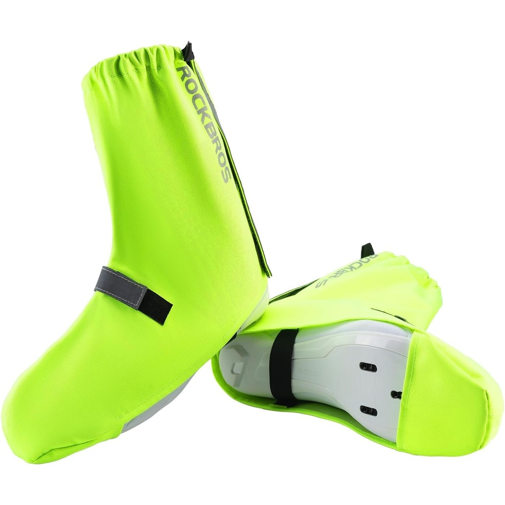 image:imageROCKBROS Cycling Shoes Rain Covers Water Resistant Bike Shoe Cover Windproof Bicycle Overshoes for Mountain Road Bike ShoesGreen