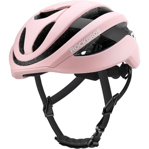 ROCKBROS Bike Helmet for Adults, Size 54-62 cm for Riders, Microshell, Adjustable Dial, Interior Padding, Air Vents, Mountain & Road Bike MTB Commuting(Pink (Matte))