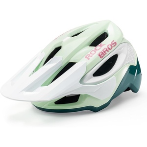 ROCKBROS Bike Helmet,Size 58-62 cm,PC Shell & EPS Liner, 1-Second Magnetic Buckle,Adjustable Visor,16 Air Vents Mountain & Road Bicycle Helmets for Men Women Adults Youth(Green)