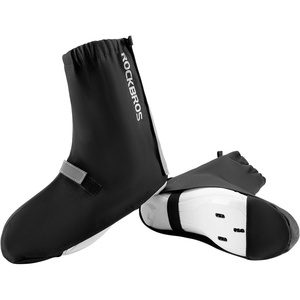 ROCKBROS Cycling Shoes Rain Covers Water Resistant Bike Shoe Cover Windproof Bicycle Overshoes for Mountain Road Bike Shoes(Black)