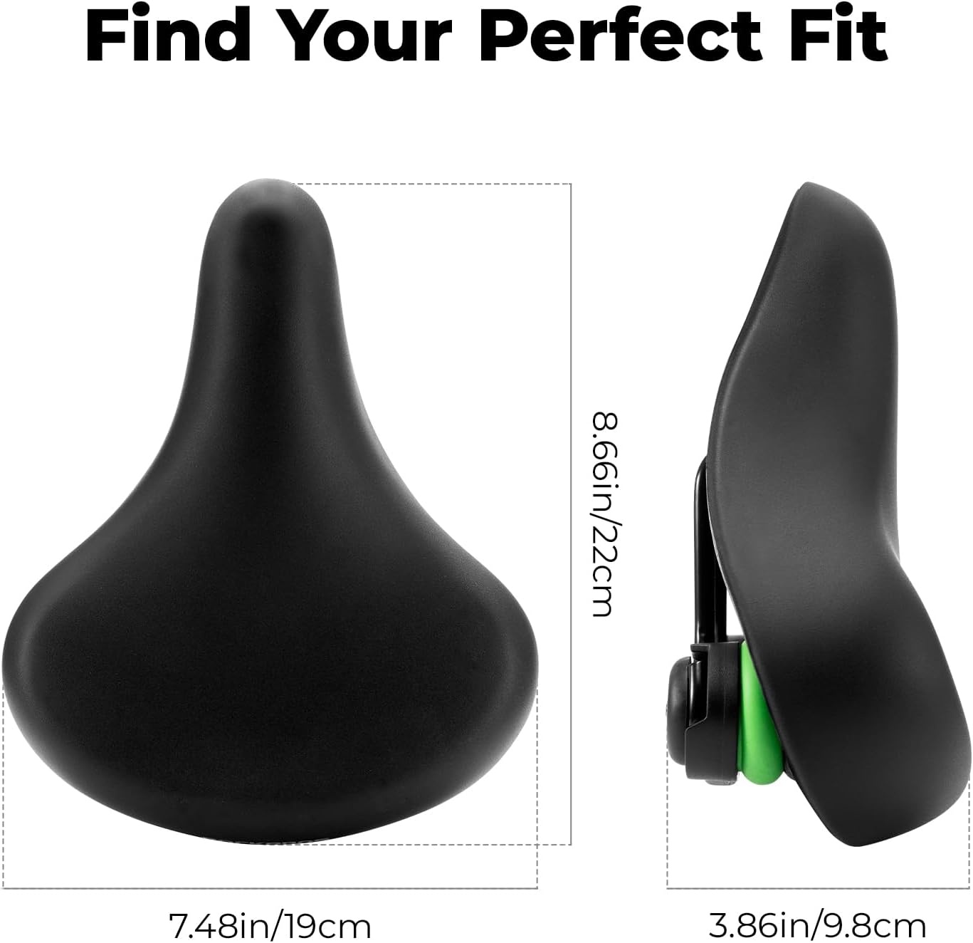image:imageROCKBROS Youth Bike Seat Cusion Comfort Youth Replacement Saddle Bicycle Seat Waterproof Enhance Young Little Rider Teenager Bike Seat for Boys and Girls Gifts for MTB amp Road 16 to 24 No Clamp