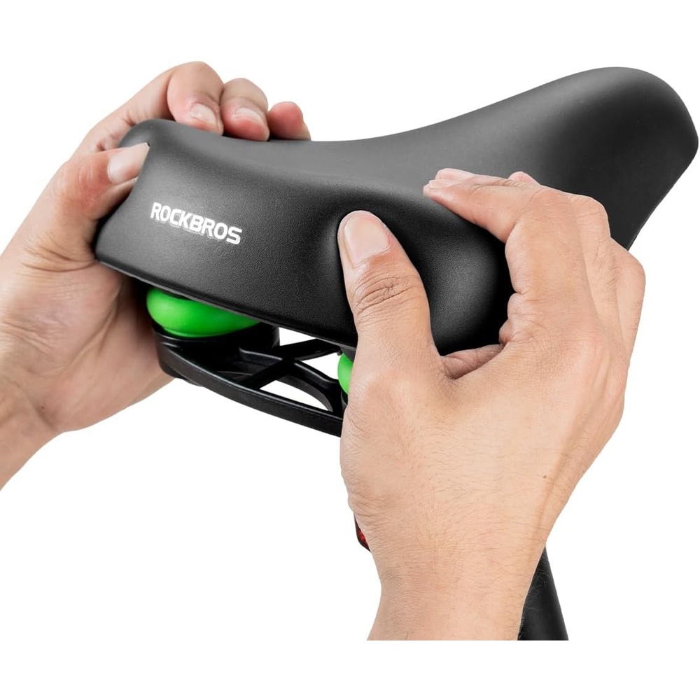 image:imageROCKBROS Youth Bike Seat Cusion Comfort Youth Replacement Saddle Bicycle Seat Waterproof Enhance Young Little Rider Teenager Bike Seat for Boys and Girls Gifts for MTB amp Road 16 to 24 No Clamp
