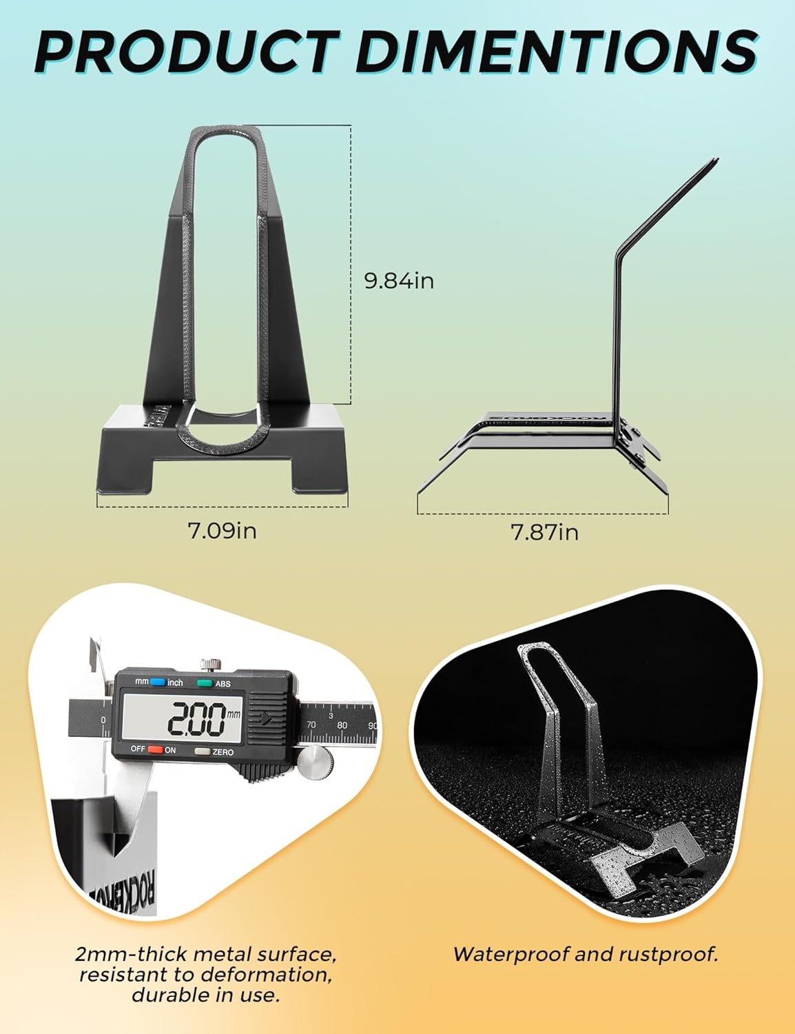 image:imageROCKBROS Kids Bike Stand Floor Parking Rack Exclusively for 12 Inch Balance Bikes amp Toddler Bikes Easy Pushin Bicycle Holder for Garage and Indoor StorageBlack