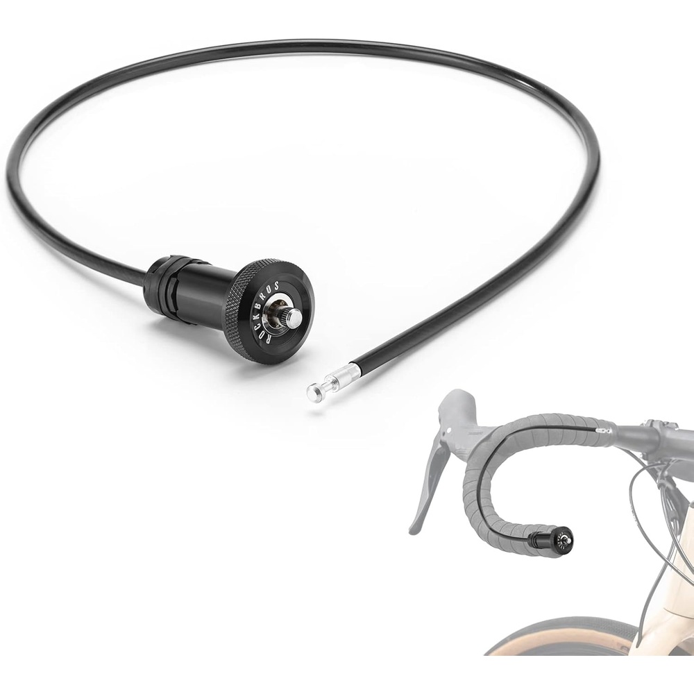 image:imageROCKBROSRoad to Sky Bike Cable Lock Hidden in Handlebars Helmet Lock Zinc Alloy Lock Cylinder Aluminum Shell 256 inches for Roadbike