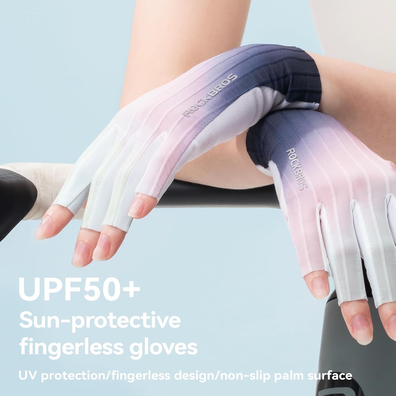 image:imageNail Art Sun Protection Fingerless Gloves UV Protection for Manicure Half Finger Bicycle Biking Gloves for WomenSmall