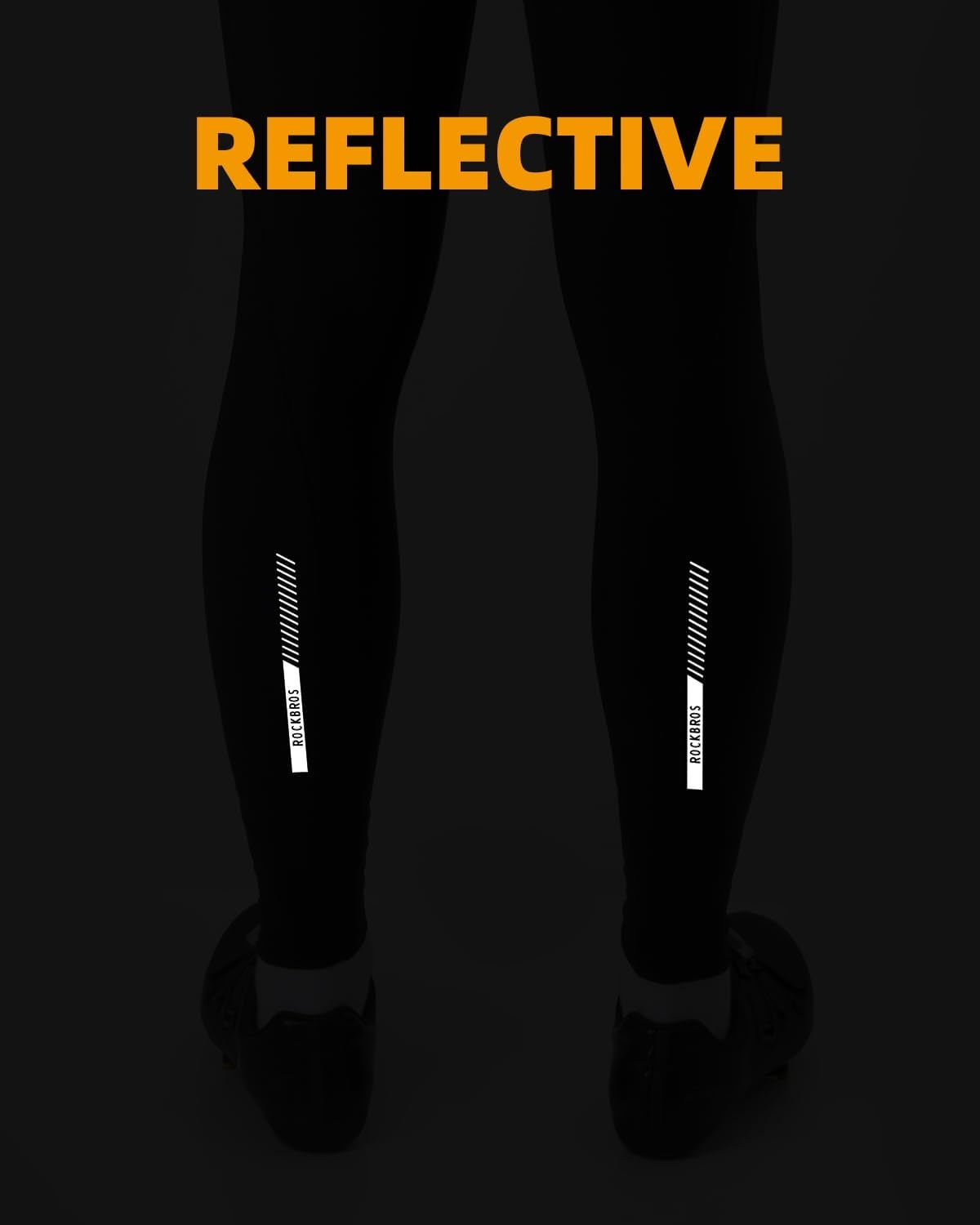 image:imageROCKBROS Cycling Bib Pants for Men Thermal Padded Bike Bib Tights Winter Bicycle Bibs Long Pants for Cold Weather
