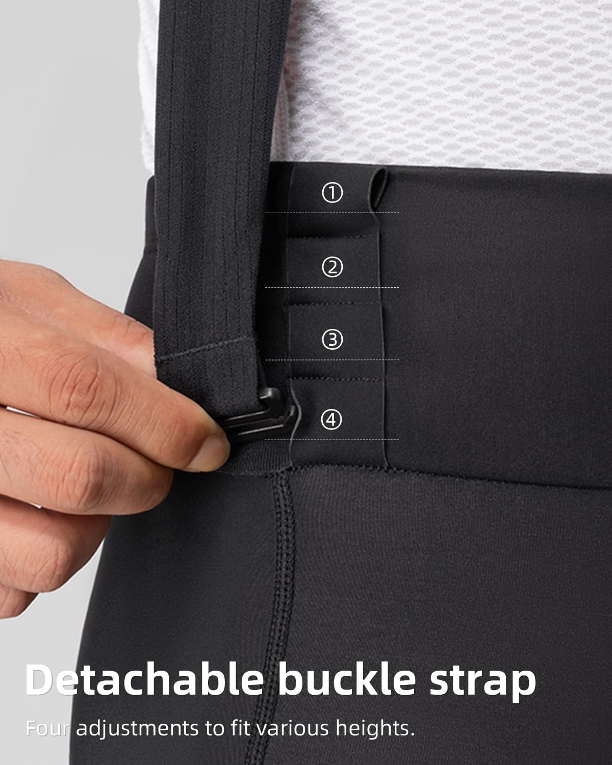 image:imageROCKBROS Cycling Bib Pants for Men Thermal Padded Bike Bib Tights Winter Bicycle Bibs Long Pants for Cold Weather