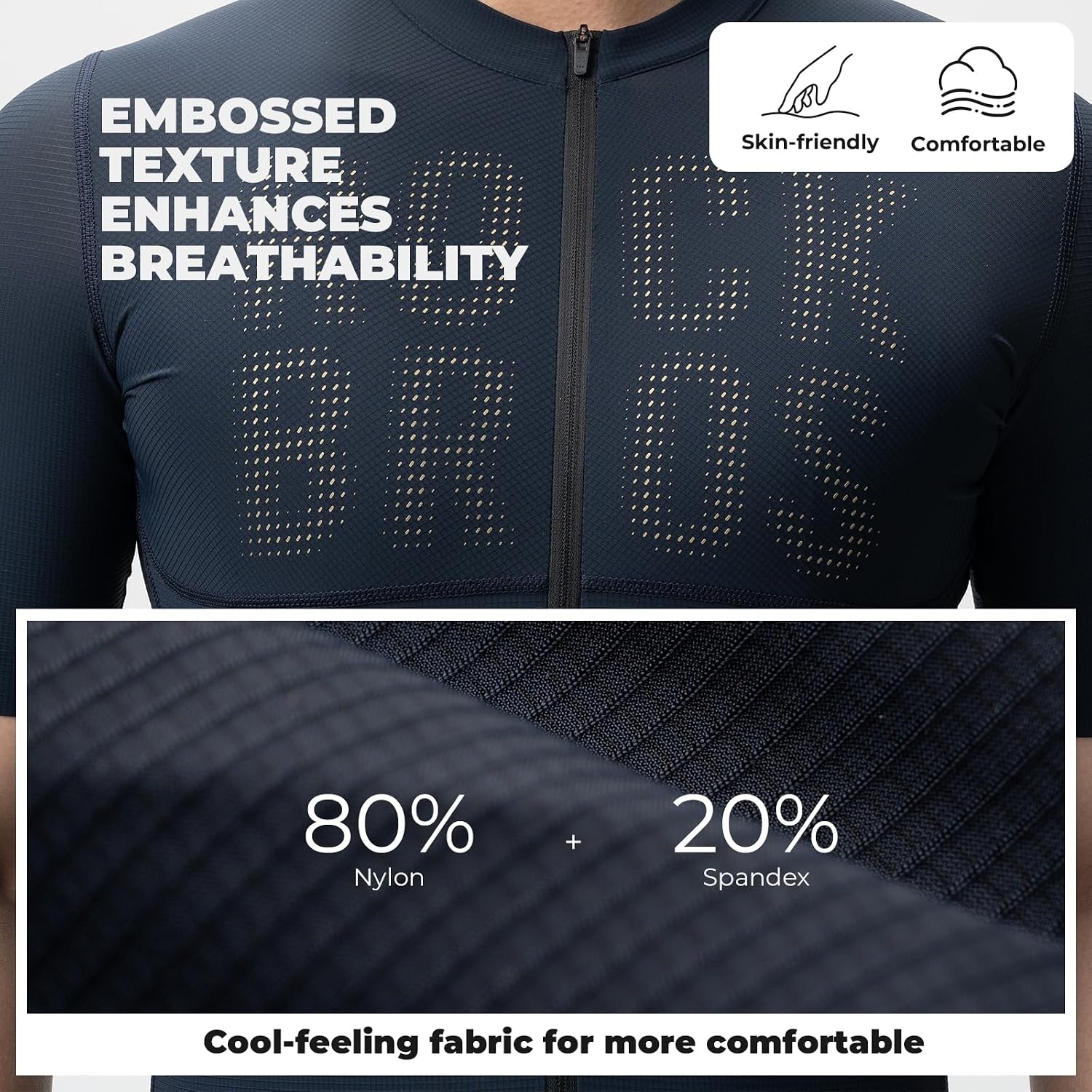 image:imageROCKBROS Cycling Jersey Men Bike Jersey Short Sleeve with Zipper Pocket Breathable QuickDrying Road Mountain RunningBlue