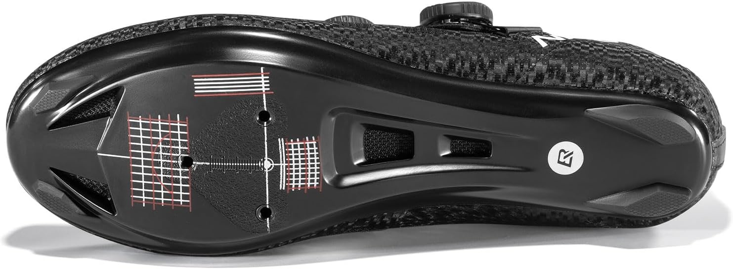 image:imageROCKBROS Cycling Shoes NR3 Clipless with 2 Knob Lock Professional for Men Women Breathable amp Stable Road Bike Shoes Compatible with Peloton amp Look DeltaSPD CleatsBlack