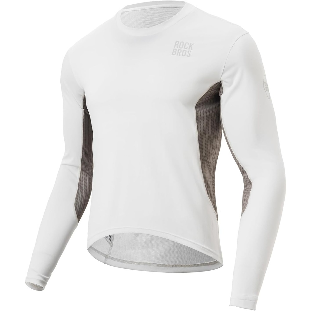 image:imageROCKBROS Cycling Jersey Men Long Sleeve Cycling Jersey with Pocket QuickDrying amp Breathable Bicycle Shirts for MTB