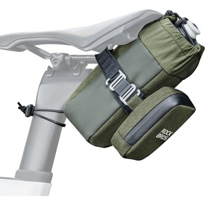 ROCKBROS Bike Saddle Bag with 0.7L Insulated Water Bottle Holder and 0.3L Mini Cycling Pack for Mountain Road Folding Bikes, Lightweight Green(Green)