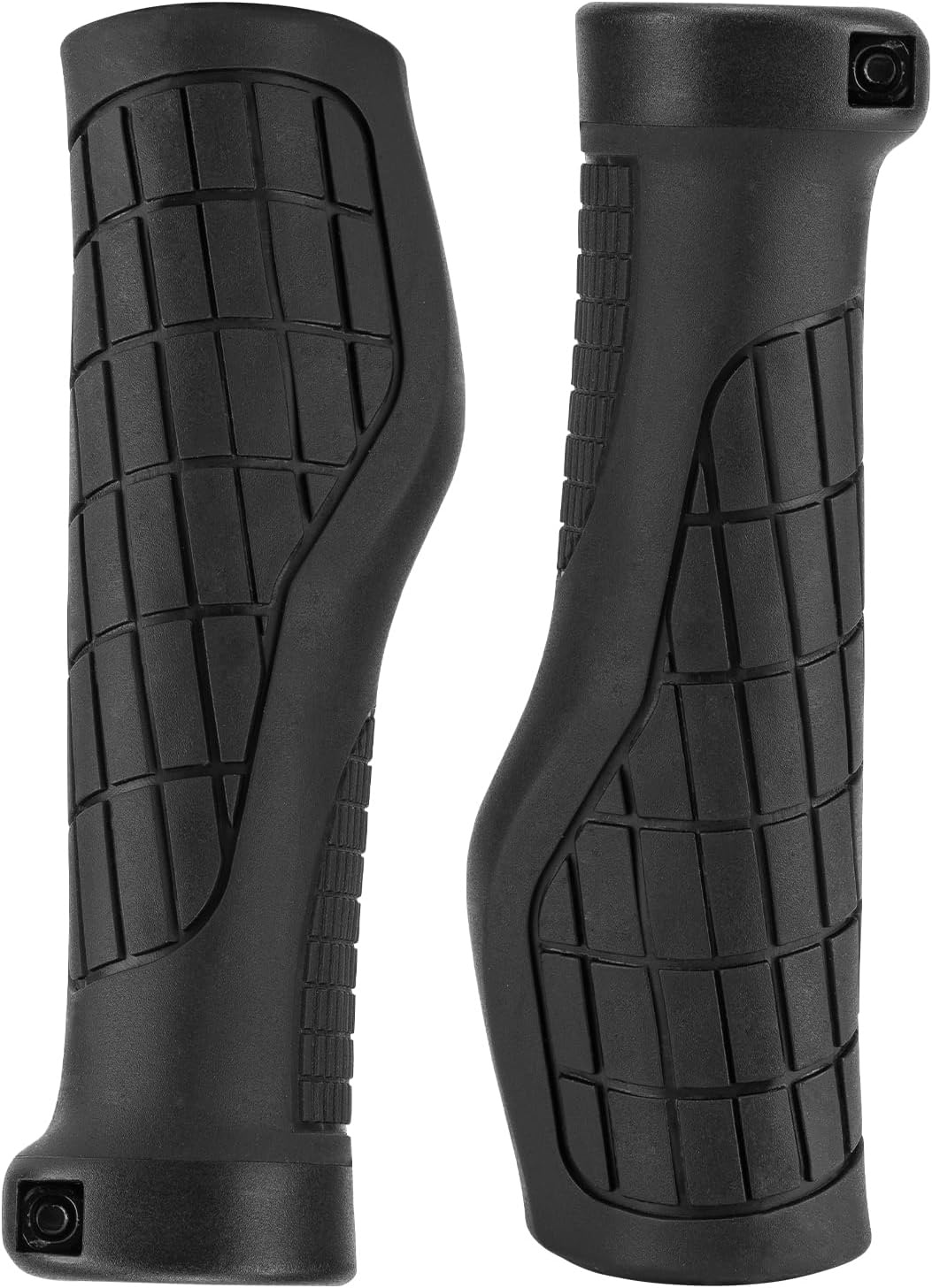 image:imageROCKBROS Ergonomic Design Mountain Bike Handlebar Grips Single Lockon Comfort ShockAbsorbing Bicycle Handle Grips with NonSlip MTB Grips for Mountain Bike BMX Scooter 222mm