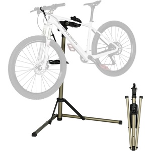 ROCKBROS Heavy Duty Bicycle & Ebike Aluminum Repair Stand,Max 80 lbs | Professional Bike Mechanic Workstand for Indoor or Outside , Mountain and Road Bike Maintenance,With a Anti-Shake Fixing Rod
