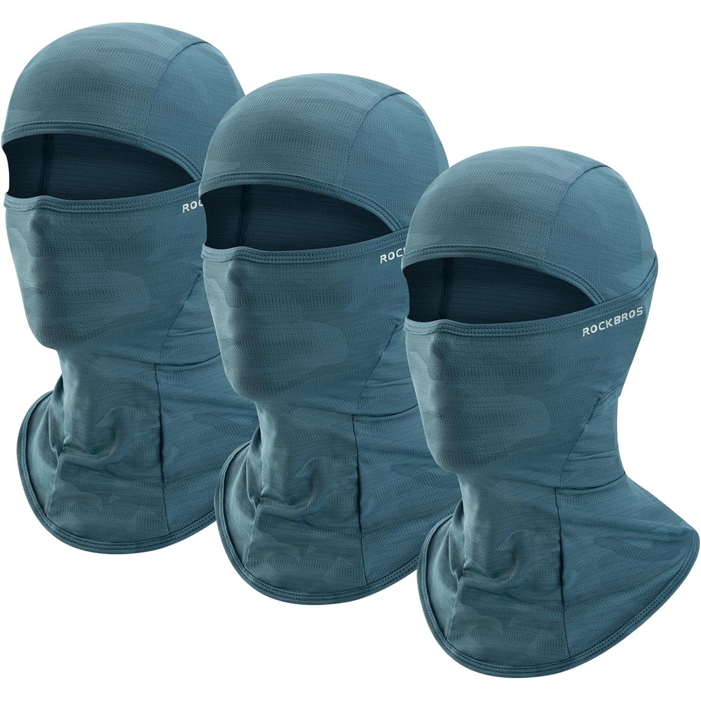 image:imageROCKBROS Cooling Balaclava Face Mask UV Protection Breathable Face Cover Cooling Balaclava with Breathable Fabric and UV Protection for Lightweight Comfort during Cycling Running and Outdoor UseBlueblueblue
