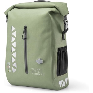 ROCKBROS Bike Panniers 25L Waterproof Roll Top Vacuum Compression Pocket | Adjustable Quick Release,Ideal for Cycling Touring Commuting(Green*1)