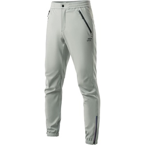 ROCKBROS Men’s Winter Cycling Pants Thermal Water-Resistant Joggers | Fleece-lined Warmth, Water-resistant Fabric, Elastic Waist and Reflective Details for Cold-weather Cycling(Gray)
