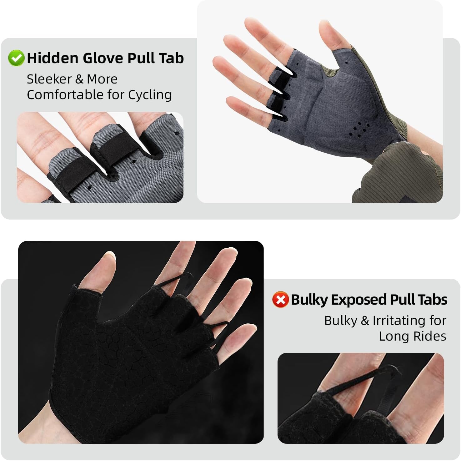image:imageROCKBROS Cycling Gloves Italian Elastic DoubleArrow Palm ShockAbsorbing Foam 3D Ergonomic Padding Lightweight Breathable HalfFinger MTB Gloves for Cycling Gym Training Weightliftingblack