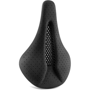 ROCKBROS 3D Printed Bike Saddle,177g-357g Hollow Ventilated Bicycle Seat | Carbon Fiber/Chromoly Rails & Nylon/Carbon Base,Entry Advanced Premium for Road MTB XC Triathlon Racing Cycling(Starter Black(357g))