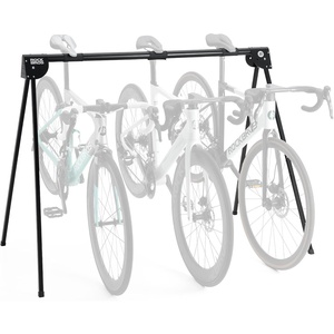 ROCKBROS A-Frame 5 Bikes Stand Rack for Parking Mountain Road Hybrid Bike | Bike Storage Parking Racks,Portable & Foldable,Easy to Fold,Save the Space,Indoor&Outside(for 3 Bikes)