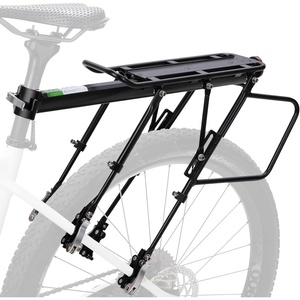 ROCKBROS Rear Bike Rack Aluminum Quick Release Cargo Carrier | Wide Side Flanks Protect Bags from Spokes, Includes Wrenches and Instructions for Easy Setup