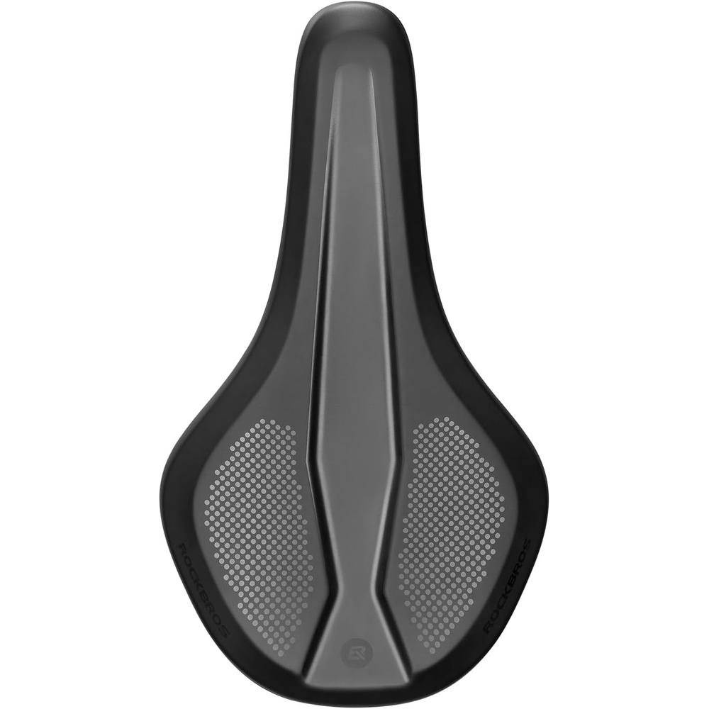 image:imageROCKBROS Bike Seat for Men Women Ergonomic Waterproof Bicycle Saddle Ergonomic shape waterproof antislip PU cover shockabsorbing iron base 076 lb weight 220 lb load and universal fit