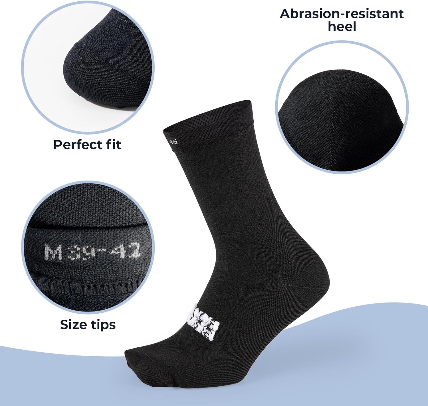image:imageROCKBROS Aerodynamic Cycling Socks with Wearresistant Heel For Men Women YouthVNS Halloween Series Breathable amp Wicking Athletic Crew Socks3 X Blue