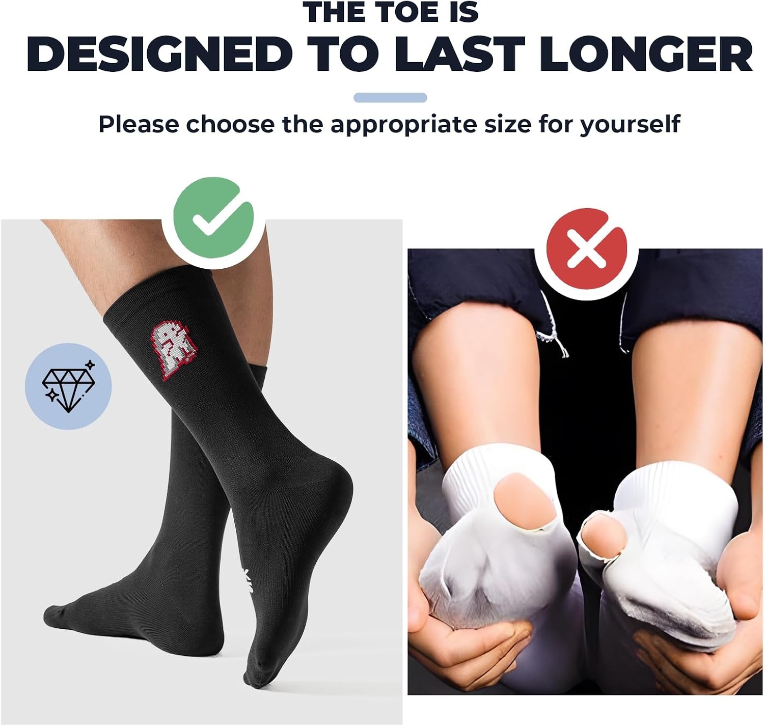 image:imageROCKBROS Aerodynamic Cycling Socks with Wearresistant Heel For Men Women YouthVNS Halloween Series Breathable amp Wicking Athletic Crew Socks3 X Blue