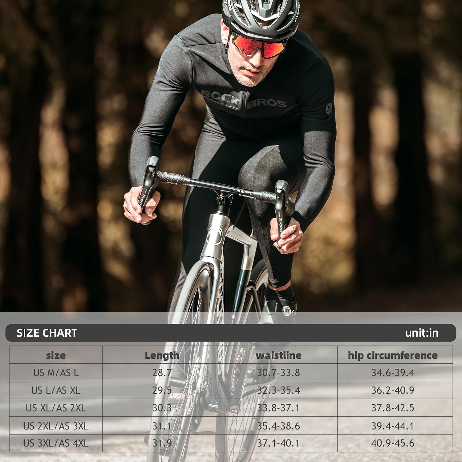 image:imageROCKBROS Thermal 4D Padded Cycling Tights Winter Bike Pants Men amp Women Thermal Fleece Lining 4D Padded seat Breathable Stretch Fabric and Windproof Comfort for Coldweather Cycling