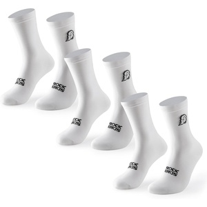 ROCKBROS Aerodynamic Cycling Socks with Wear-resistant Heel | For Men Women Youth,VNS Halloween Series, Breathable & Wicking, Athletic Crew Socks(3 X White)