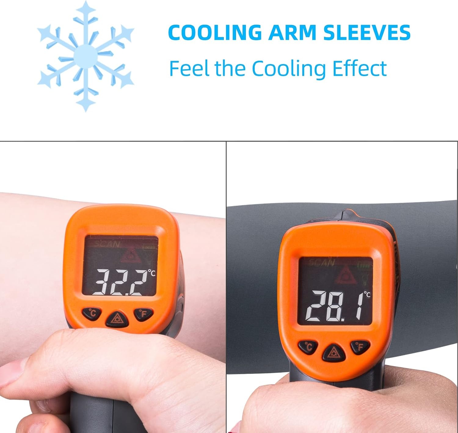 image:imageROCKBROS Sun Protection Arm Sleeves Cooling Running Golf Fishing Arm SleeveGrey