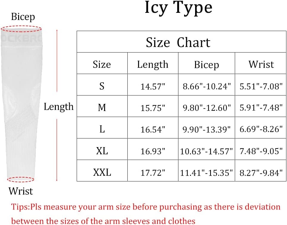 image:imageROCKBROS Sun Protection Arm Sleeves Cooling Running Golf Fishing Arm SleeveWhite5