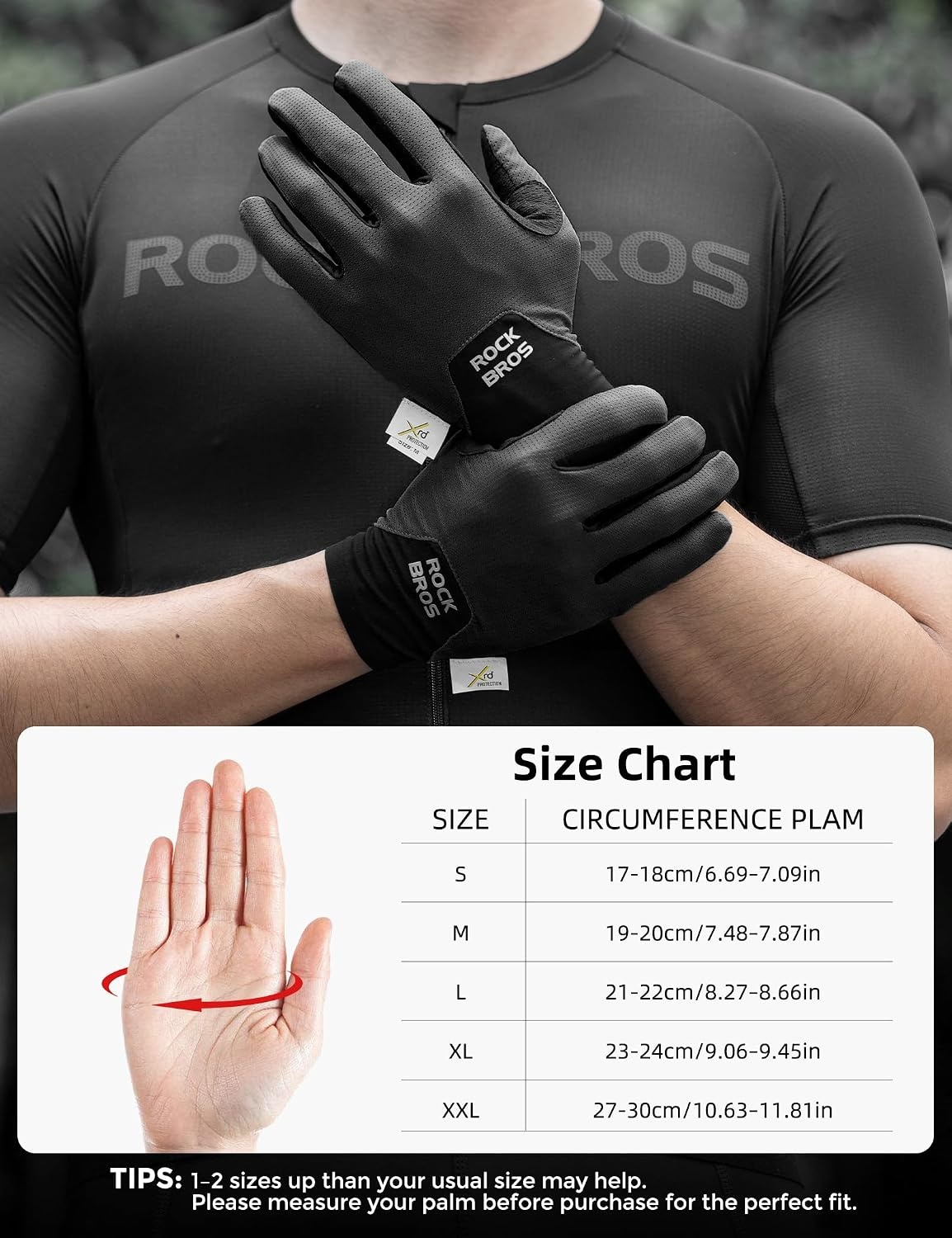 image:imageROCKBROS Cycling Gloves XRD Shock Absorbing Bicycle Riding AntiSlipBlack