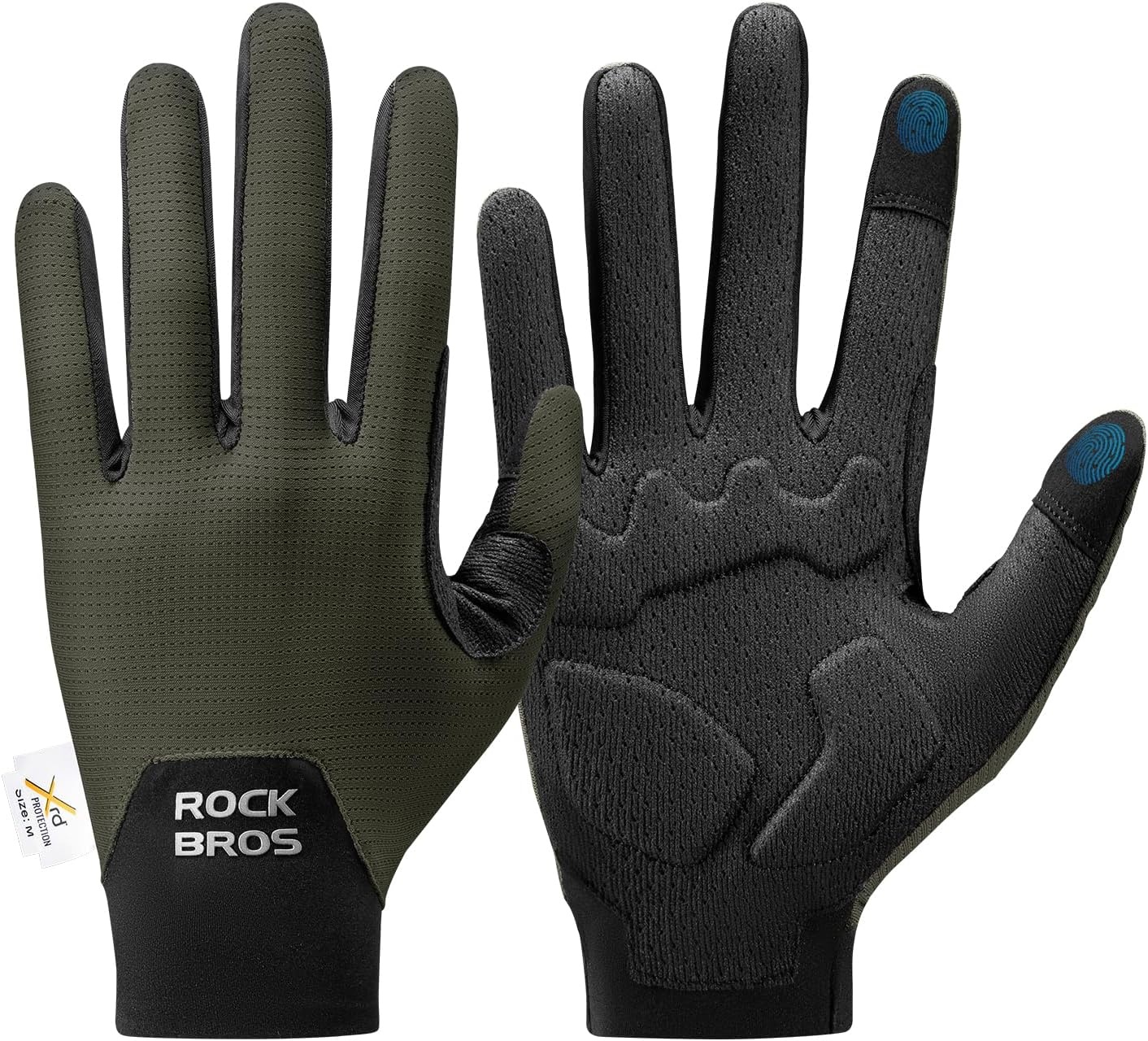 image:imageROCKBROS Cycling Gloves XRD Shock Absorbing Bicycle Riding AntiSlipGreen