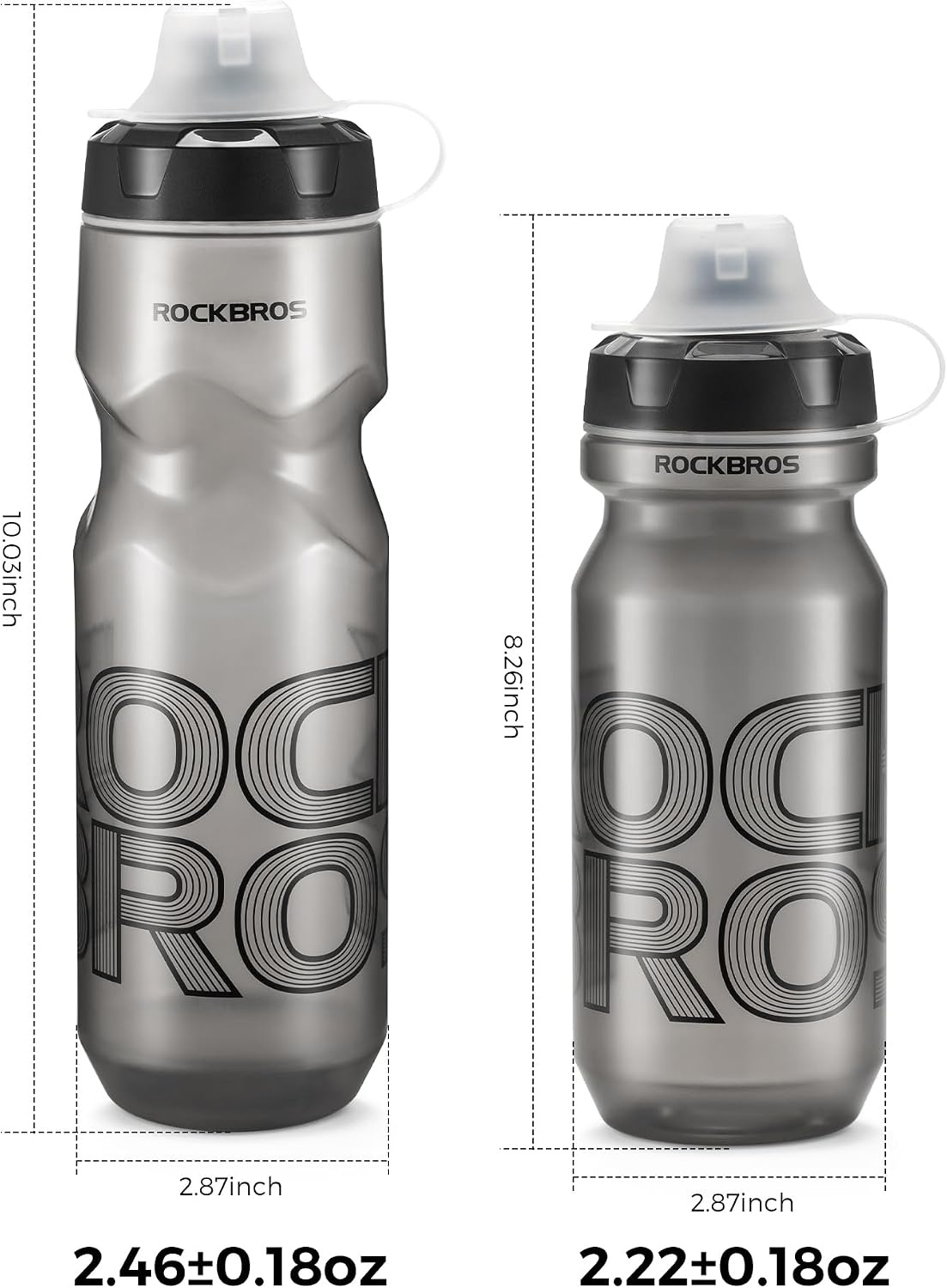 image:imageROCKBROS Bike Water Bottle 20ozHeartshaped Brown