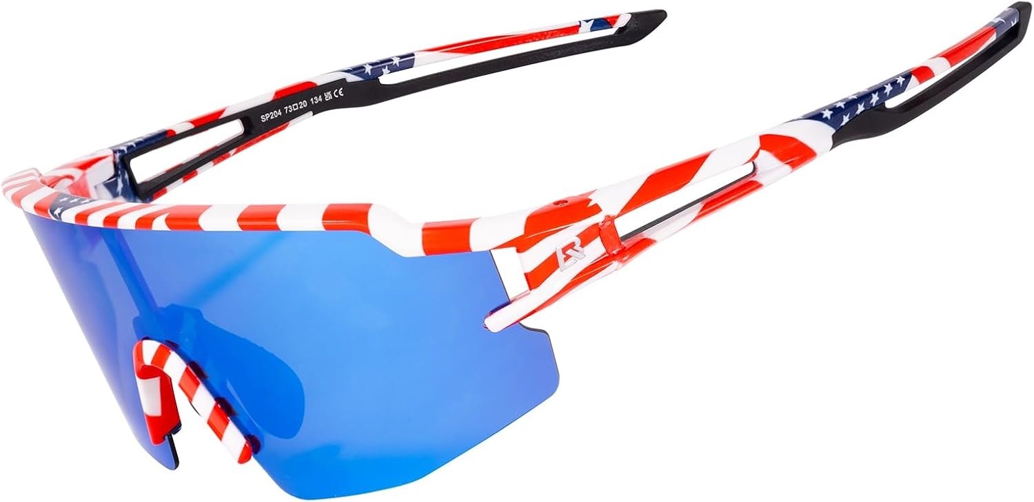 image:imageROCKBROS Polarized Sports Sunglasses AntiGlare HD Cycling Sun GlassesBlue