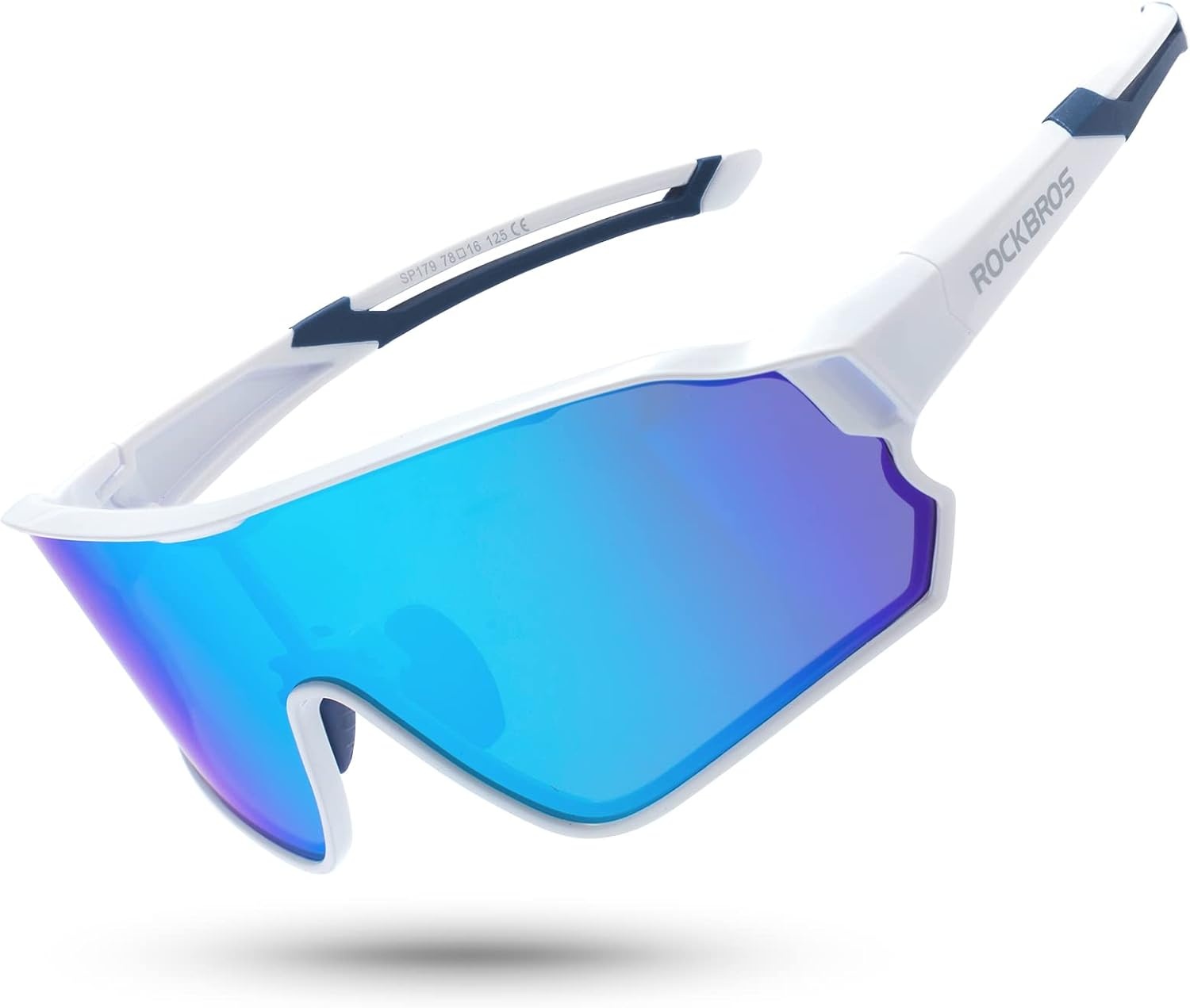 image:imageROCKBROS Polarized Sports Sunglasses AntiGlare HD Cycling Sun GlassesBlue