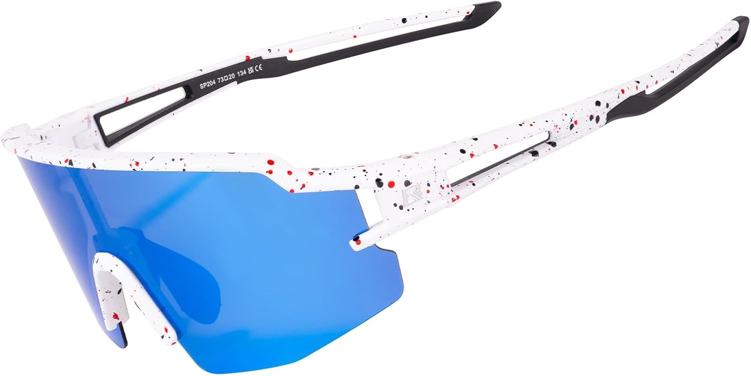 image:imageROCKBROS Polarized Sports Sunglasses AntiGlare HD Cycling Sun GlassesBlue