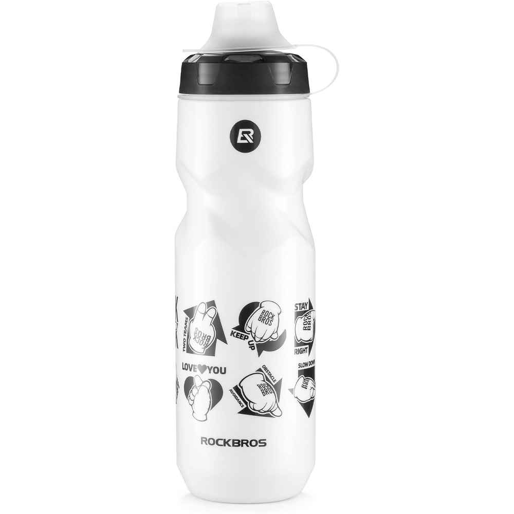 image:imageROCKBROS Bike Water Bottle 20ozHeartshaped White