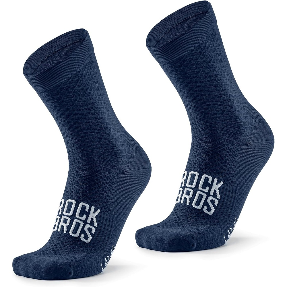 image:imageROCKBROS Cycling Socks for Men Women Bike Socks Compression Fit Tall CrewBlue1 Pairs