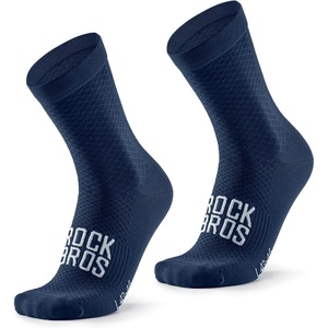 ROCKBROS Cycling Socks for Men Women Bike Socks, Compression Fit, Tall Crew(Blue-1 Pairs)
