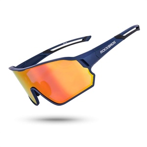 ROCKBROS Polarized Sports Sunglasses Anti-Glare HD Cycling Sun Glasses(Blue)
